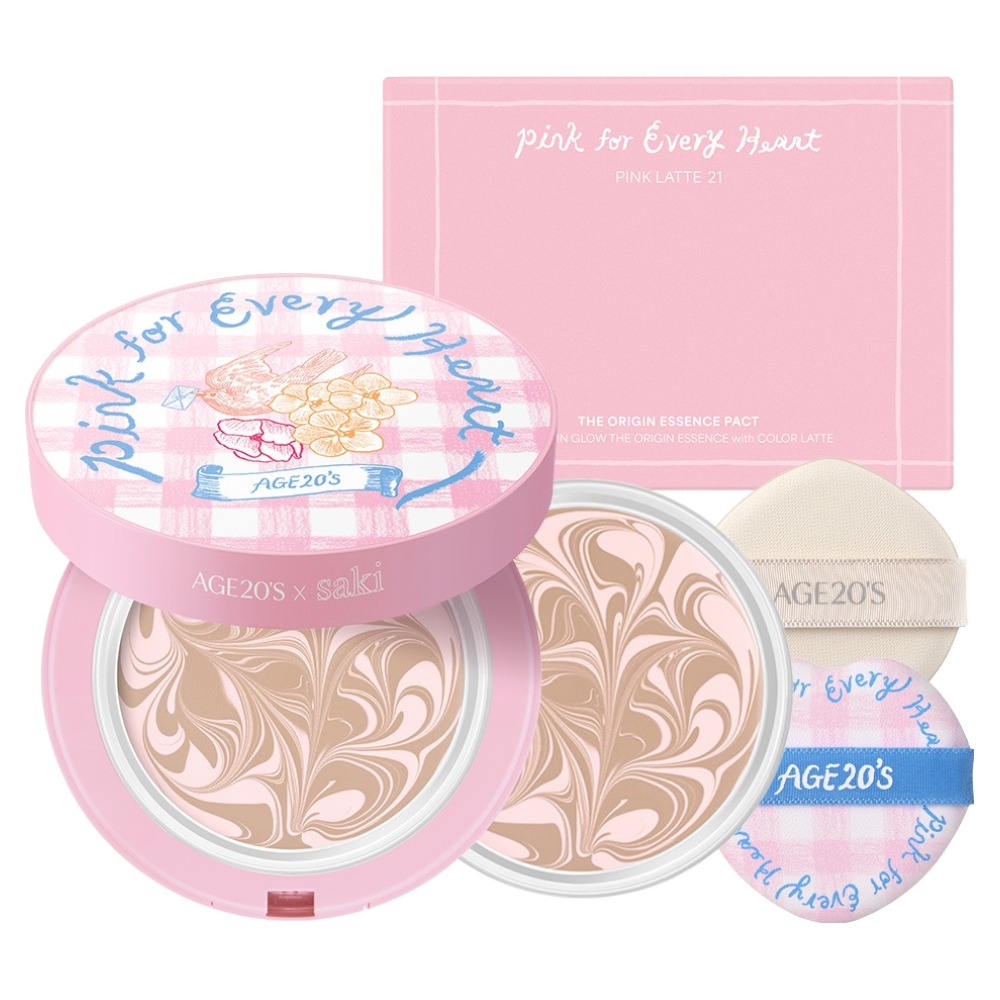 에이지투웨니스 핑크 포 에브리 하트 에디션 디오리진 에센스 팩트 12.5g + 리필 12.5g 세트 22,500원
