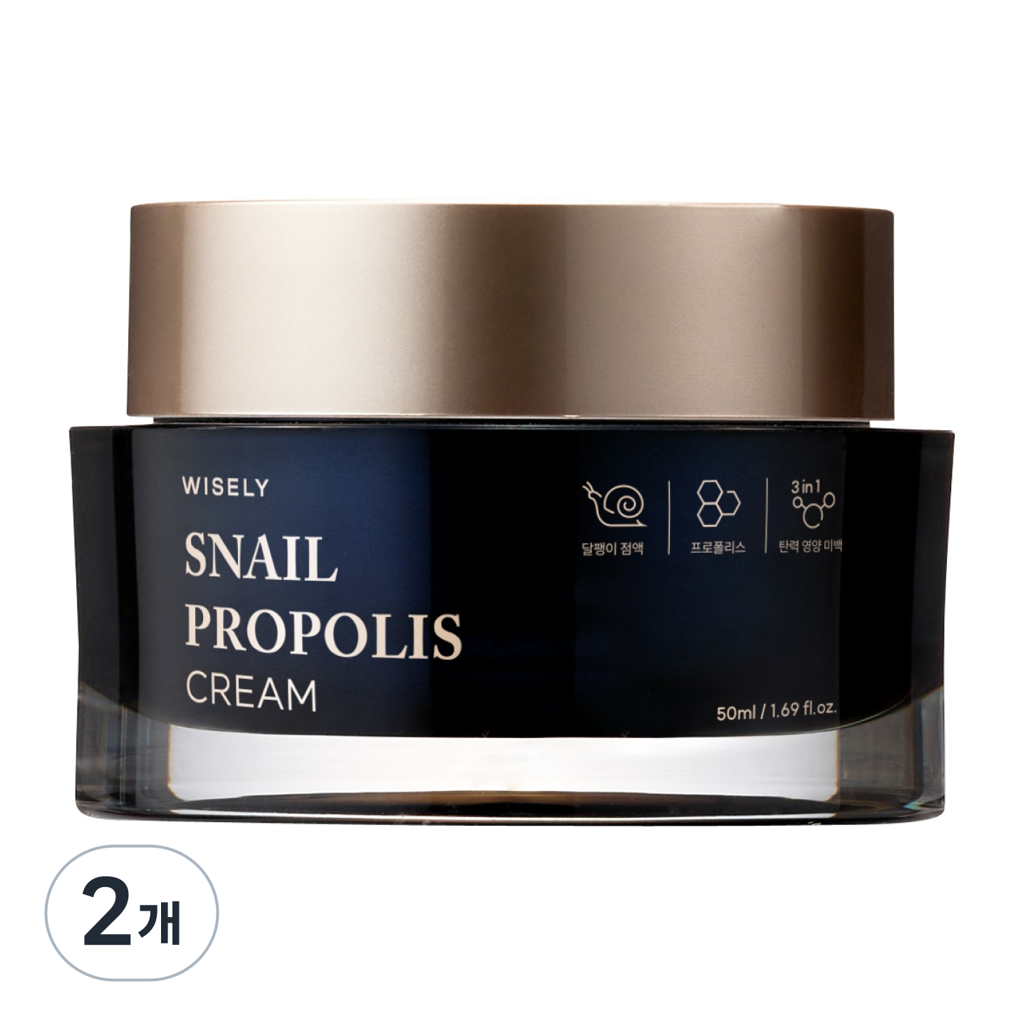 와이즐리 스네일 프로폴리스 탄력 크림, 2개, 50ml 16,900원