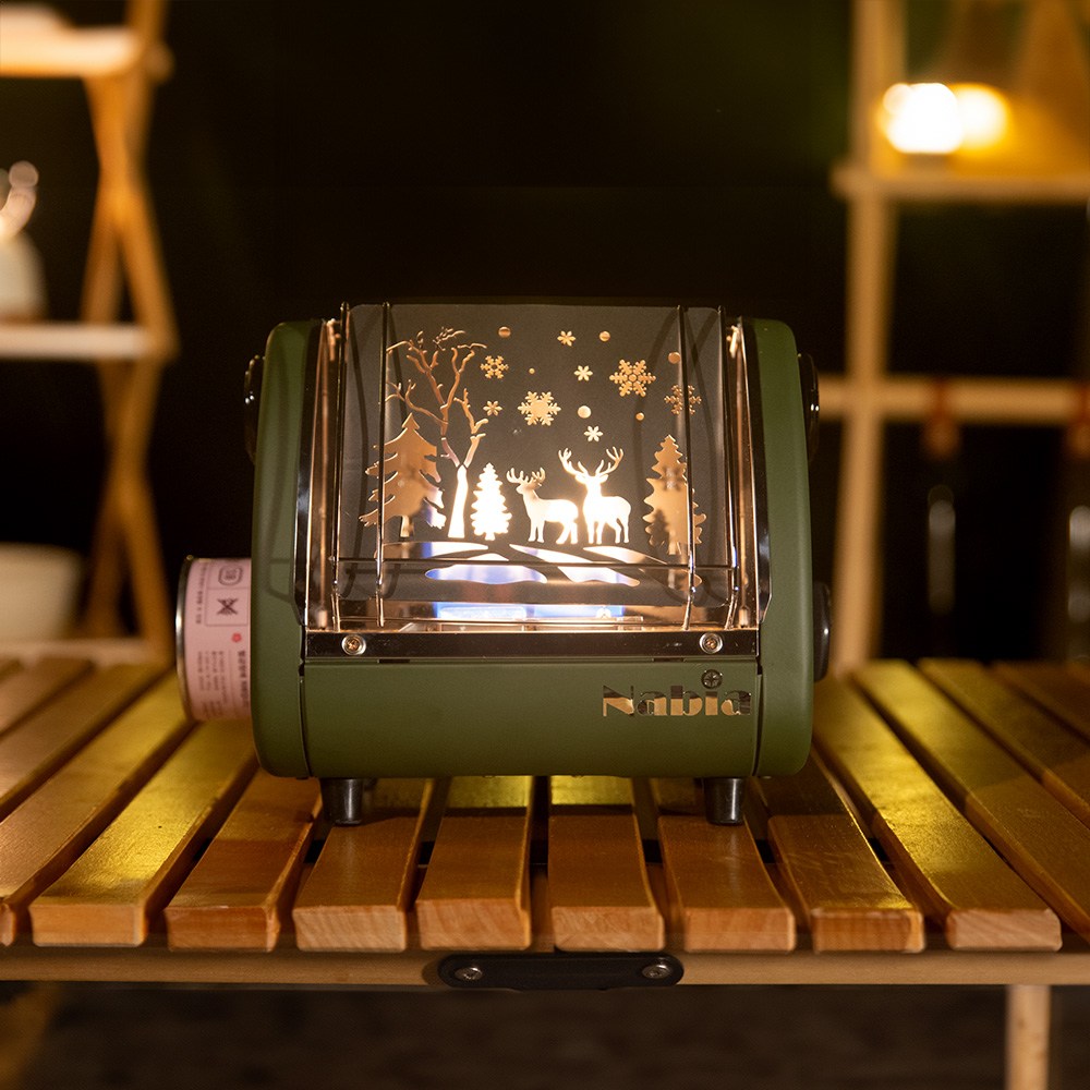 컴퍼스 플레임 감성 불멍 난로 캠핑용 부탄가스 히터 차박 전용 소형 난로 79,000원