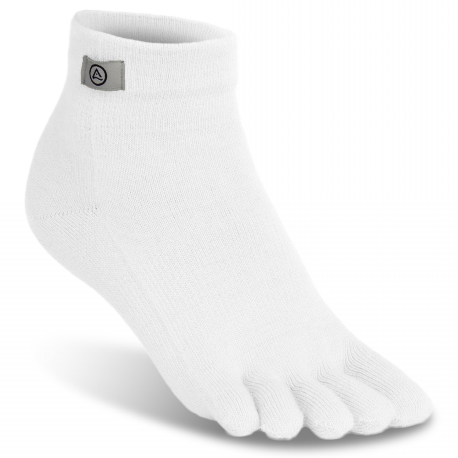 인진지 러너 미니크루 화이트 쿨맥스 러닝 단목 발가락 양말 14,200원