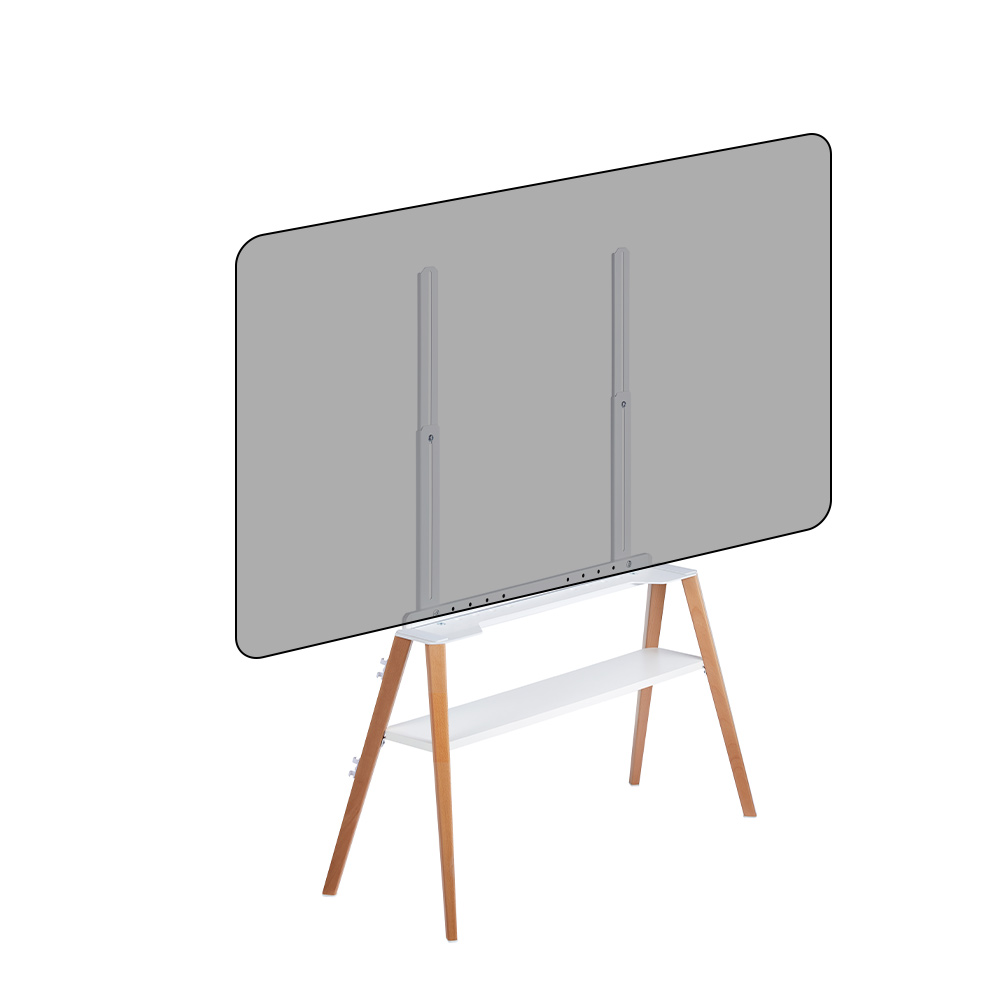 엘디엘마운트 벽면 밀착 이젤형 TV 거치대 49-75 선반 티비 스탠드 화이트 107,000원