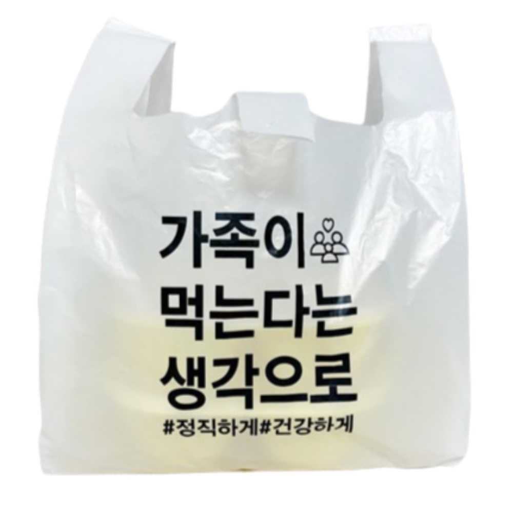 비닐봉투 배달봉투 배달비닐 봉지 돈까스 배민 도시락 치킨 포장 인쇄 비닐 소 중 대, 35L, 100개 10,900원
