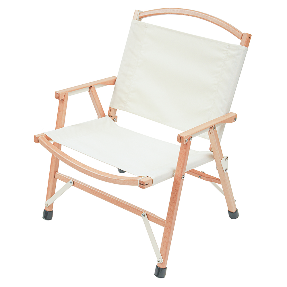 포블리스 원목 캠핑 의자 로우 커밋체어, 아이보리, 1개 72,800원