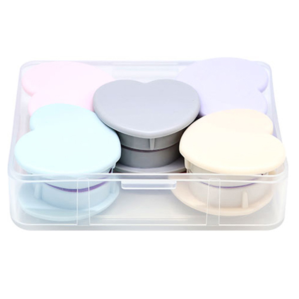 마그피아 파스텔 자석홀더 하트형 5종 x 2p 세트, Yellow+Mint+Violet+Pink+Gray, 1세트 11,750원