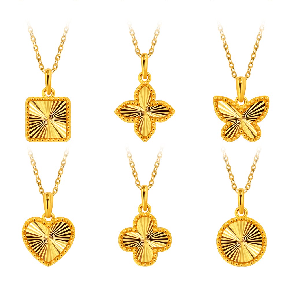 골드팡 24k 순금 센슈얼컷팅 목걸이 6종 여성 데일리 오피스룩 하트 주얼리 행운 네잎클로버 여자친구선물 650,000원