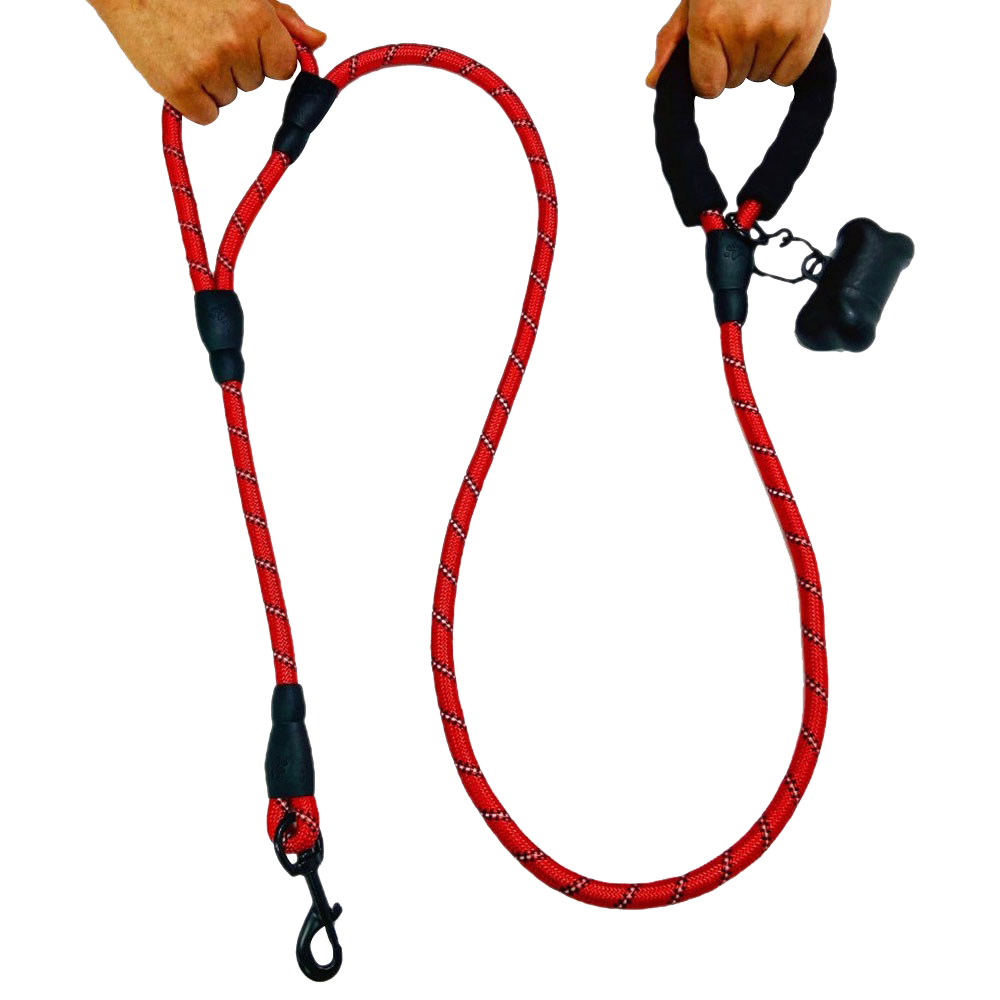 멍템 로프 리드줄 양손 1.8M, 레드, 1개 9,900원