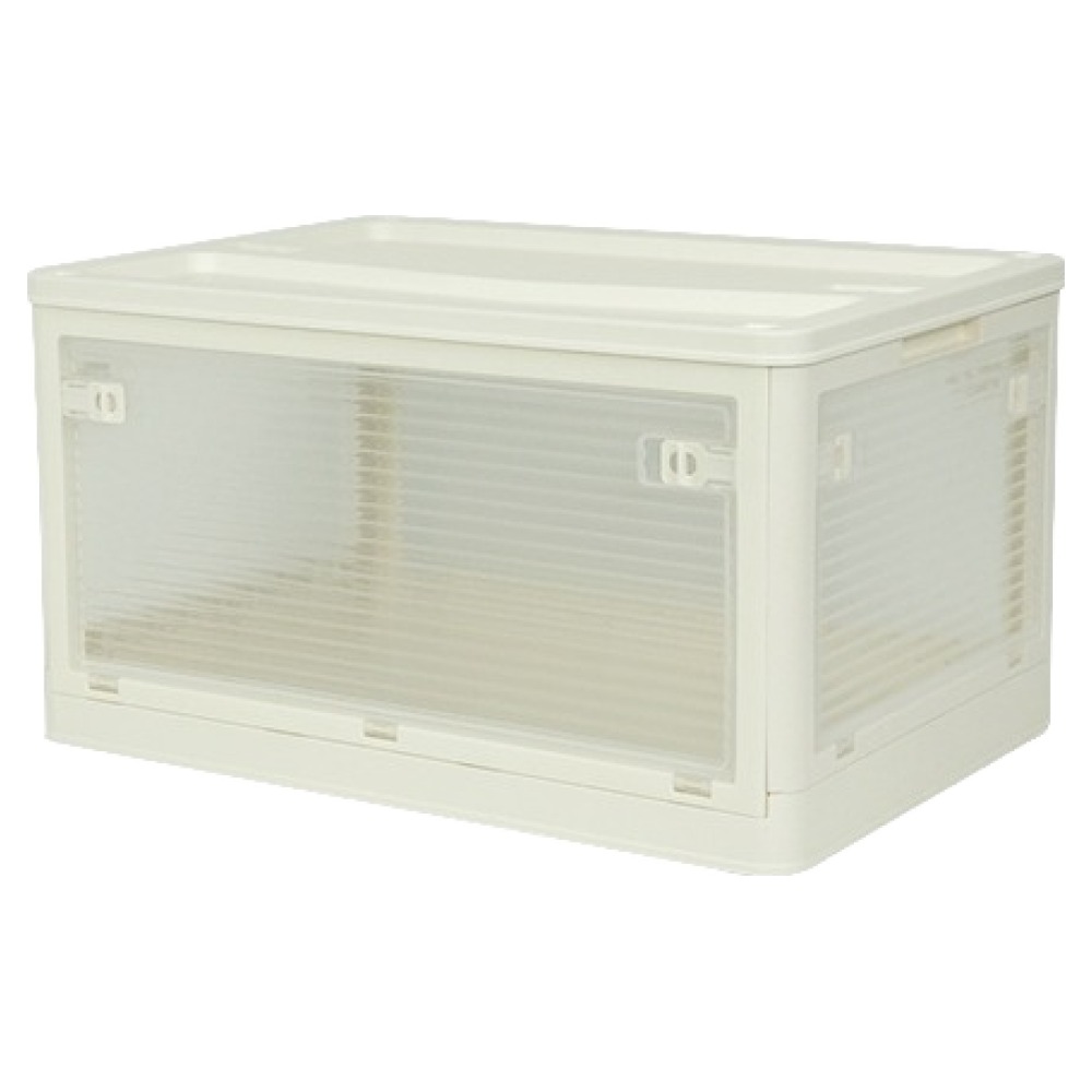 스페이스에디터 5면 개방도어 폴딩 리빙박스 플라스틱 상판형, 아이보리, 1개, 현재가 32,100원