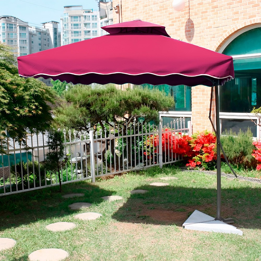 연필트리 대형파라솔 파라솔 홀딩파라솔 이층파라솔, 와인 109,000원