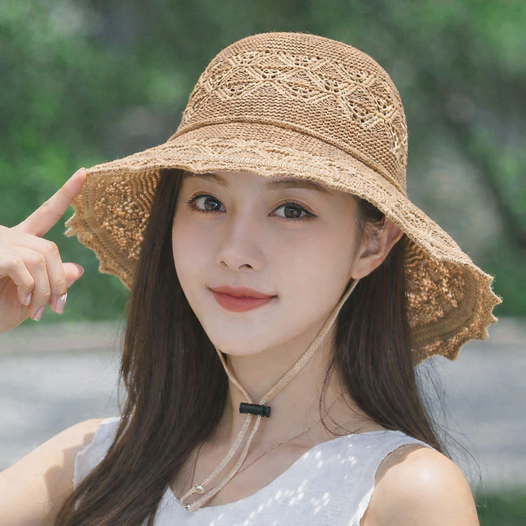 YIEUN 넓은챙모자 산책 여행 나들이 자외선차단 여름모자 18,800원