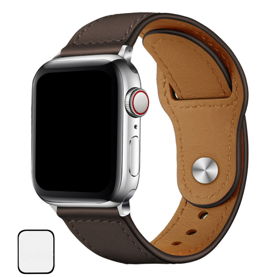 NUBASE 애플워치 호환 싱글투어 단추 가죽 스트랩 12,980원