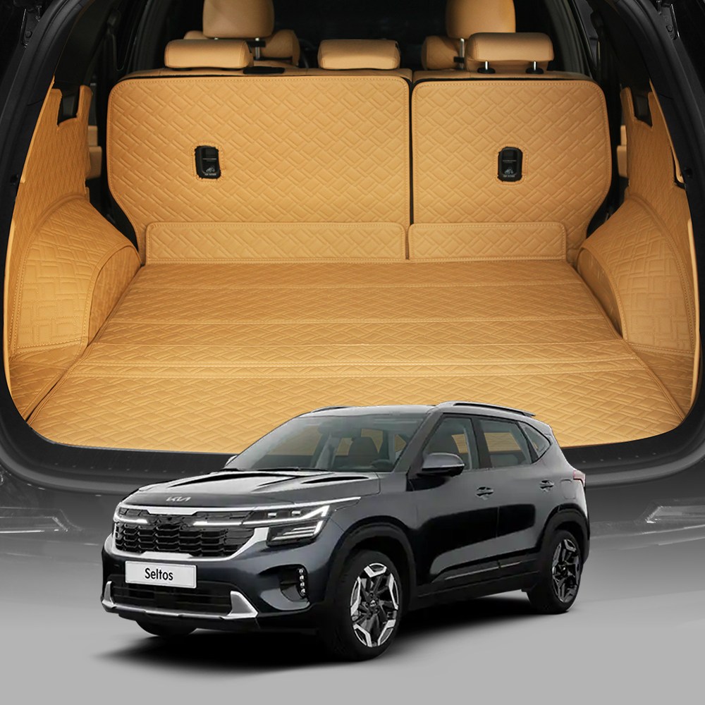 (증정 이벤트)디테일링 우븐블럭 트렁크매트 기아 더 뉴 셀토스 (신형), 새들브라운 x 아이보리, 프레스티지 140,000원