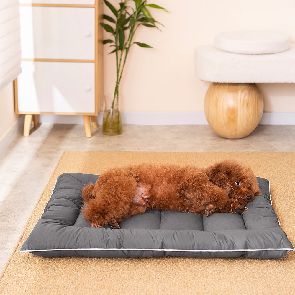 소하임 털 안 붙는 통세탁 펫 방석, 1개, 챠콜 그레이 15,500원