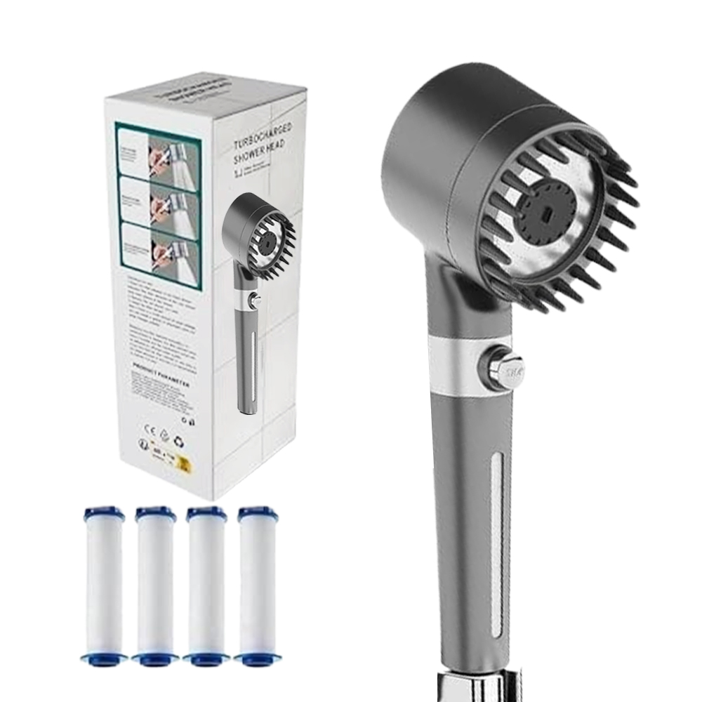고압 수압상승 3단 필터 샤워기 헤드, 핸드 샤워, 1개 5,880원