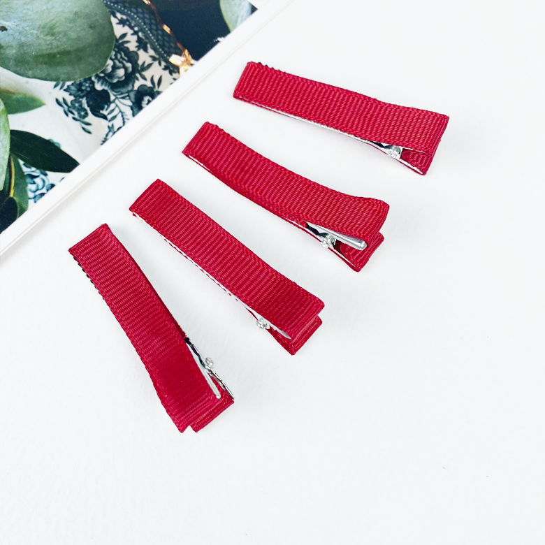 헤세드 5cm) 컬러 골지 집게핀 머리핀 (8개) 1,000원