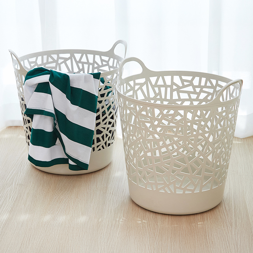 코멧 트임형 빨래바구니 2개입, 아이보리 8,360원