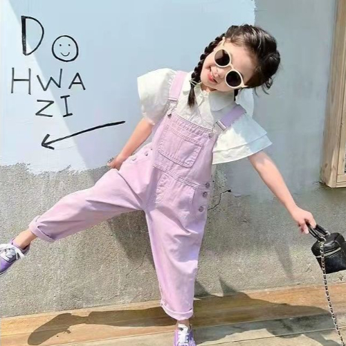 인싸모여 여아 멜빵 바지 점프수트 상하세트 49,000원