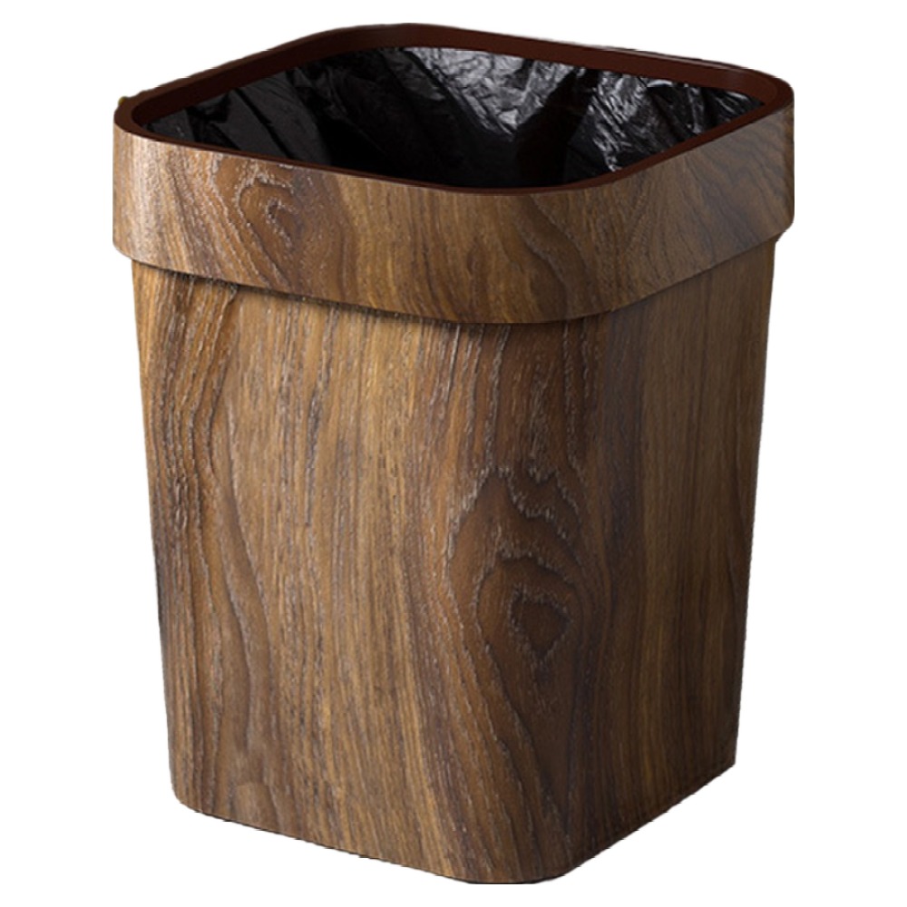 썬앤드림 빈티지 인테리어 사각 휴지통 12L, 빈티지 우드 10,100원