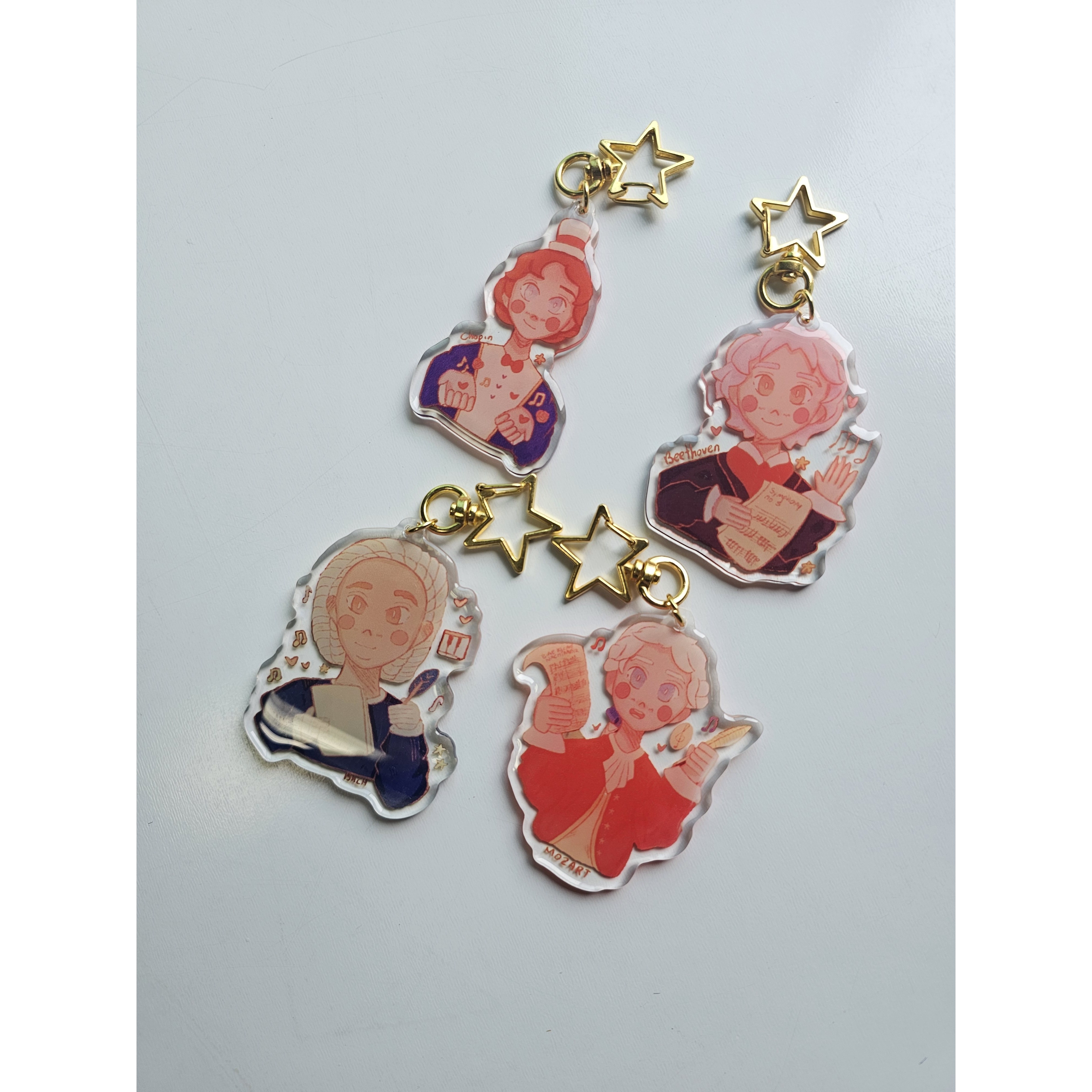 음악 소품 모차르트 베토벤 바흐 쇼팽 작곡가 키링 피아노 학원 선물 어린이날 크리스마스 6,090원