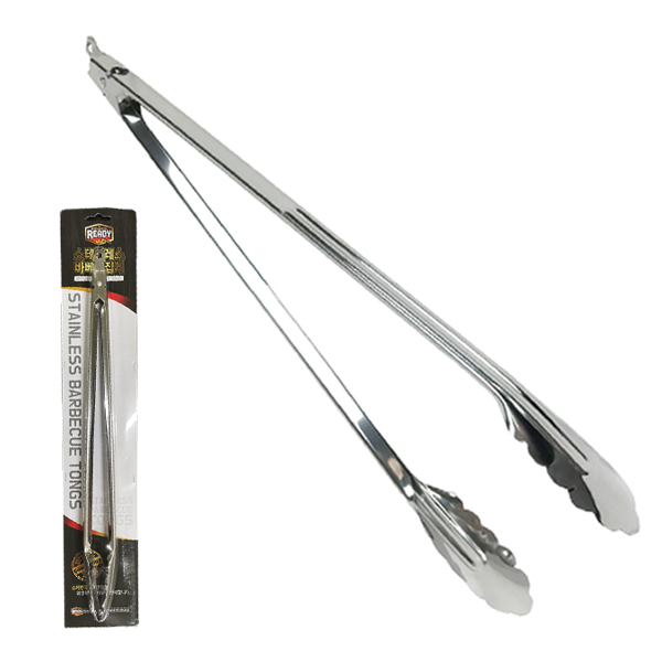 바베큐 캠핑용 숯집게 고기집게 뷔페집게 롱집게 빵집게 대형집게, 1개, 스테인레스집게(개별포장) 4,500원