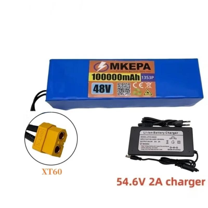 전기 스쿠터용 13S8P 48V 100Ah 리튬 배터리 산악 자전거 250-1000W+충전기 92,200원