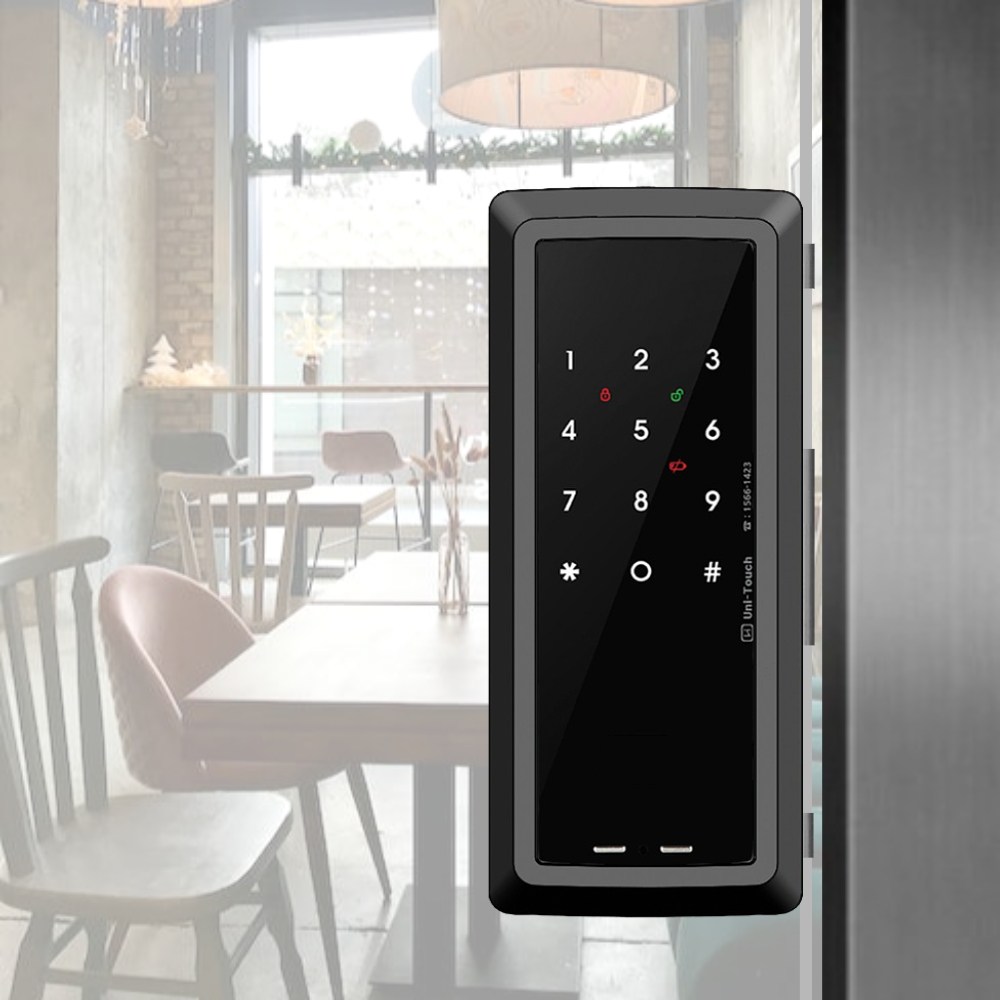 유니터치 클립형 유리문도어락 SKB708 보조키 강화유리 번호키 58,000원