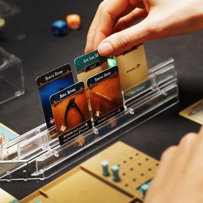 [클리어 시리즈] 보드엠 투명 카드홀더 주사위트레이 겸용 1세트(4pcs) 13,500원