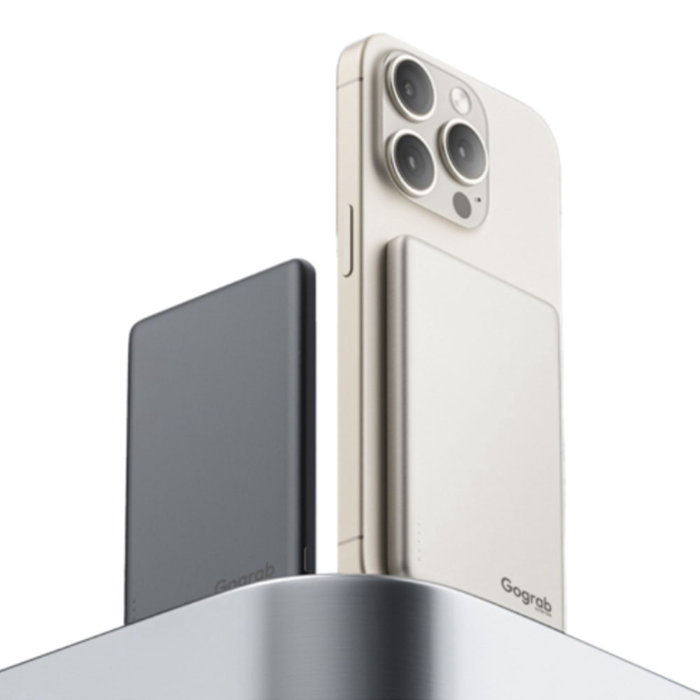 고그랩 맥세이프 보조배터리 초슬림 초경량 미니 무선충전 15W 고속충전 20W Gograb G5 울트라씬 5000mAh, 딥그레이 33,300원