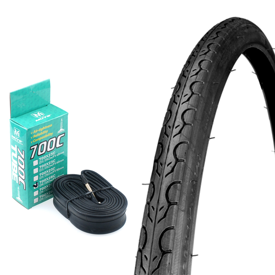 700X28C (28-622) 켄다 타이어+MUTE 700C FV 프레스타 튜브포함 세트구성 12,500원