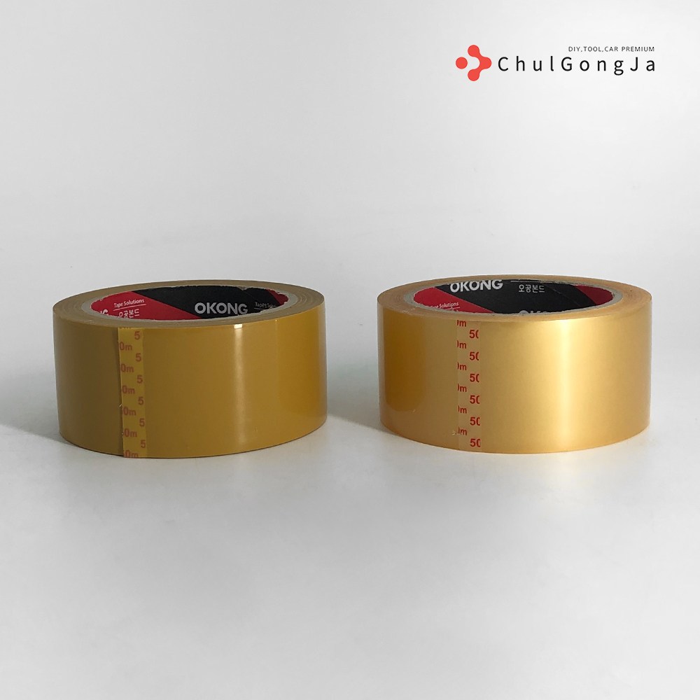 철공자 오공 박스 테이프 50M OPP 중포장 투명 황색 라바 택배, 1개 3,600원