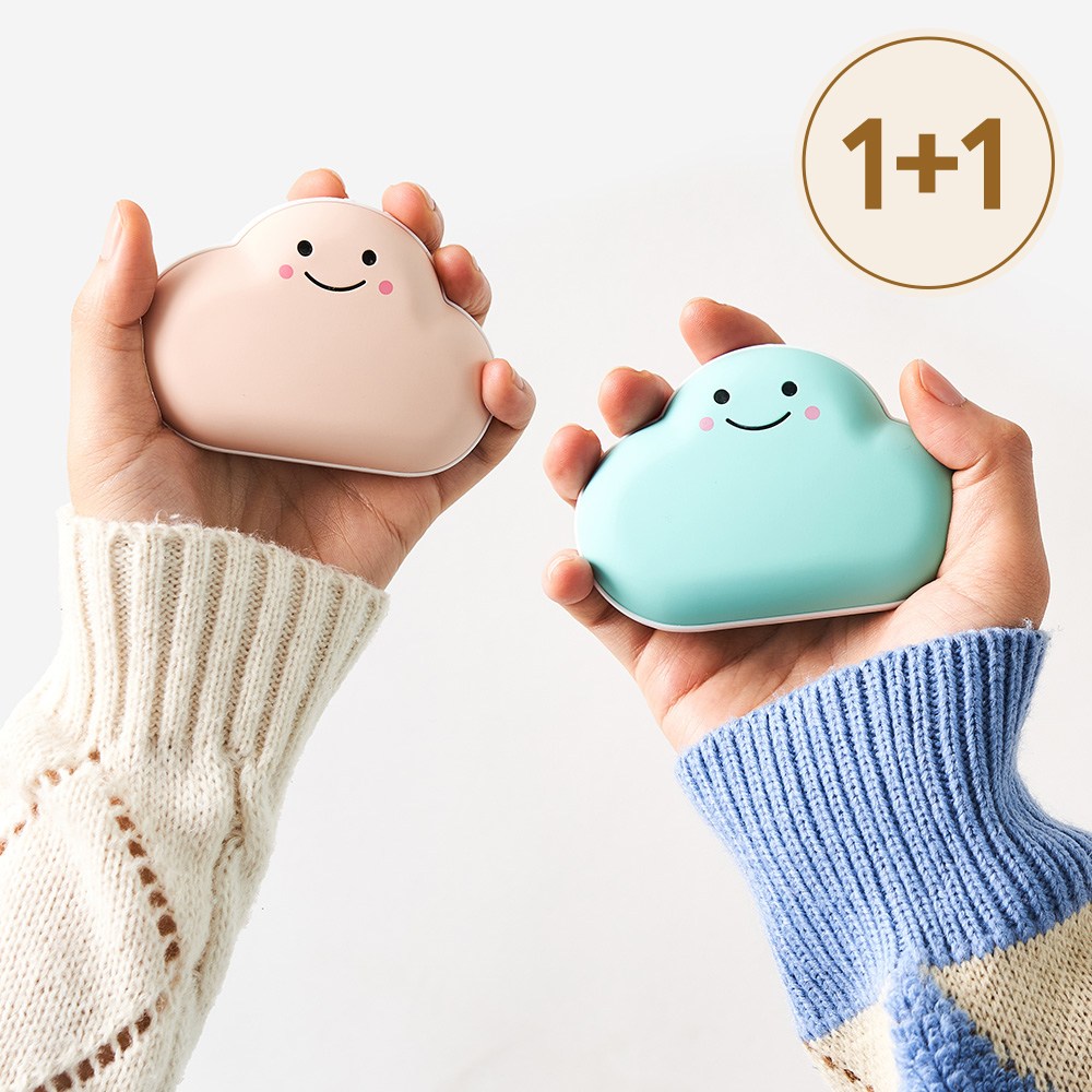 [1+1] 단미 구름 충전식 휴대용 손난로 보조배터리 양면발열 전기 핫팩 45,800원