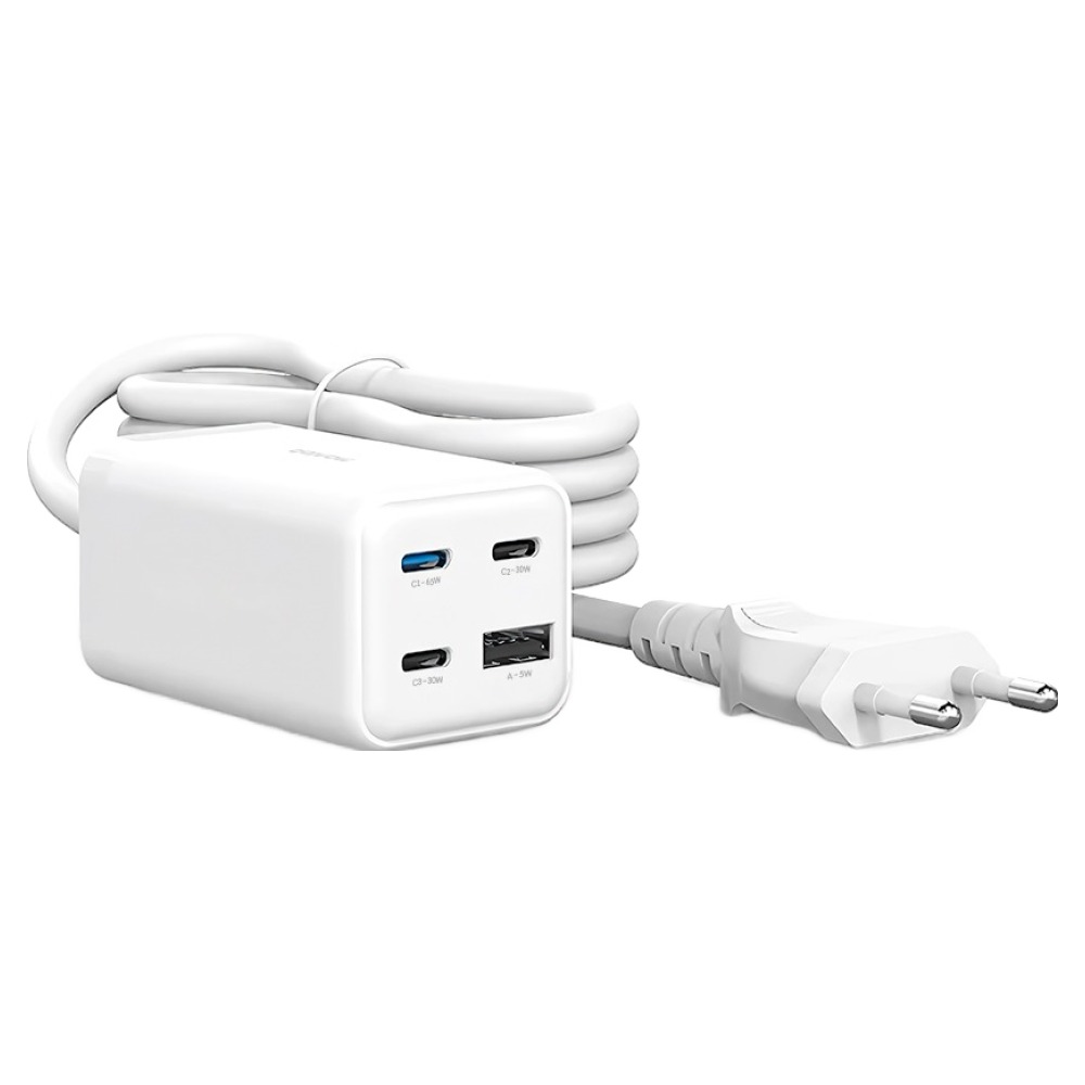 만렙 65W GaN 데스크탑 4포트 스마트 멀티탭 고속충전기 22,650원