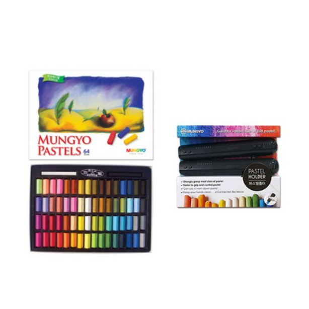 문교 일반 사각파스텔 64p + 파스텔홀더 2p 41,000원