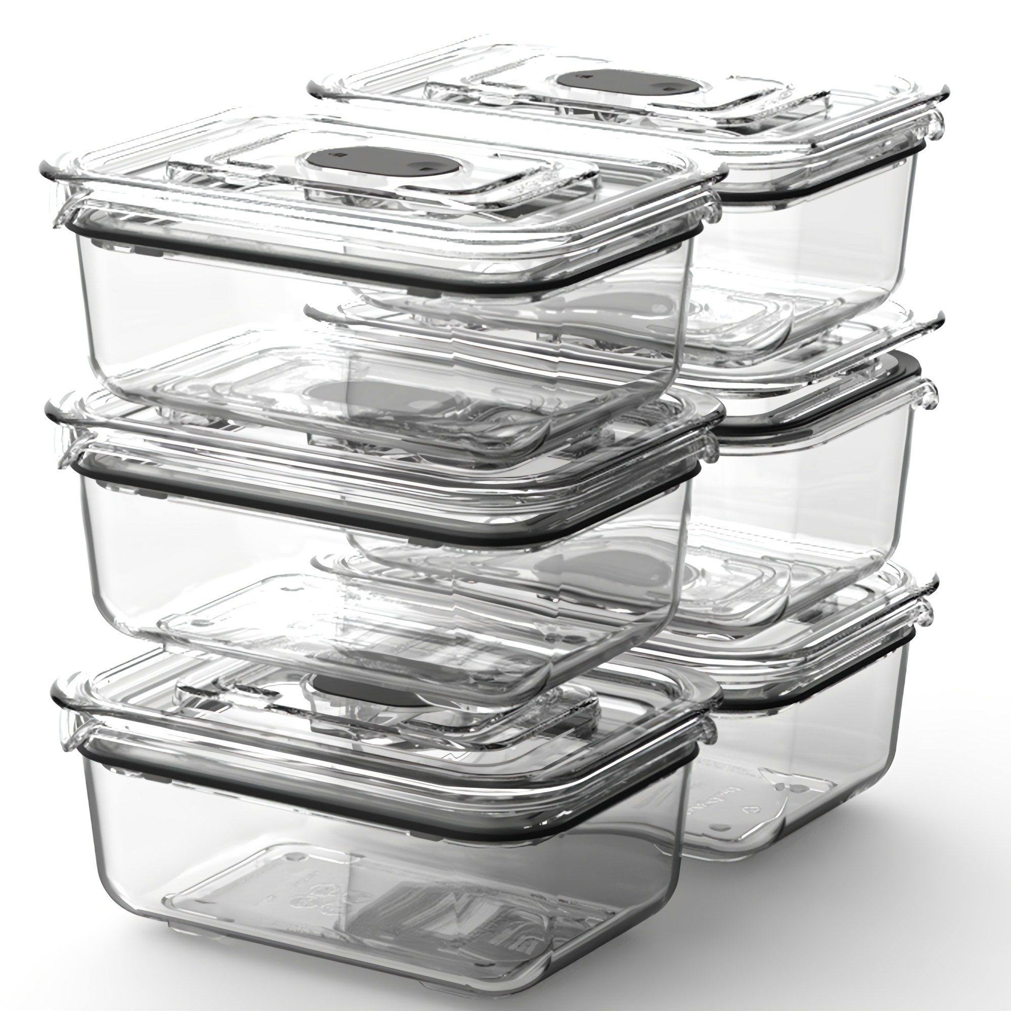 prepara 브루클린 프레시 매니저 밥팩 밀폐용기 460ml 블랙, 6개, 단품 62,700원