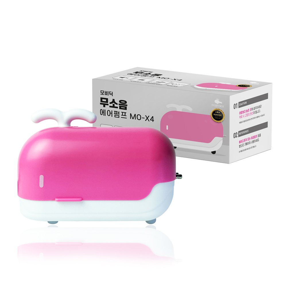 모비딕 무소음 기포발생기 핑크 MO-X4 19,500원