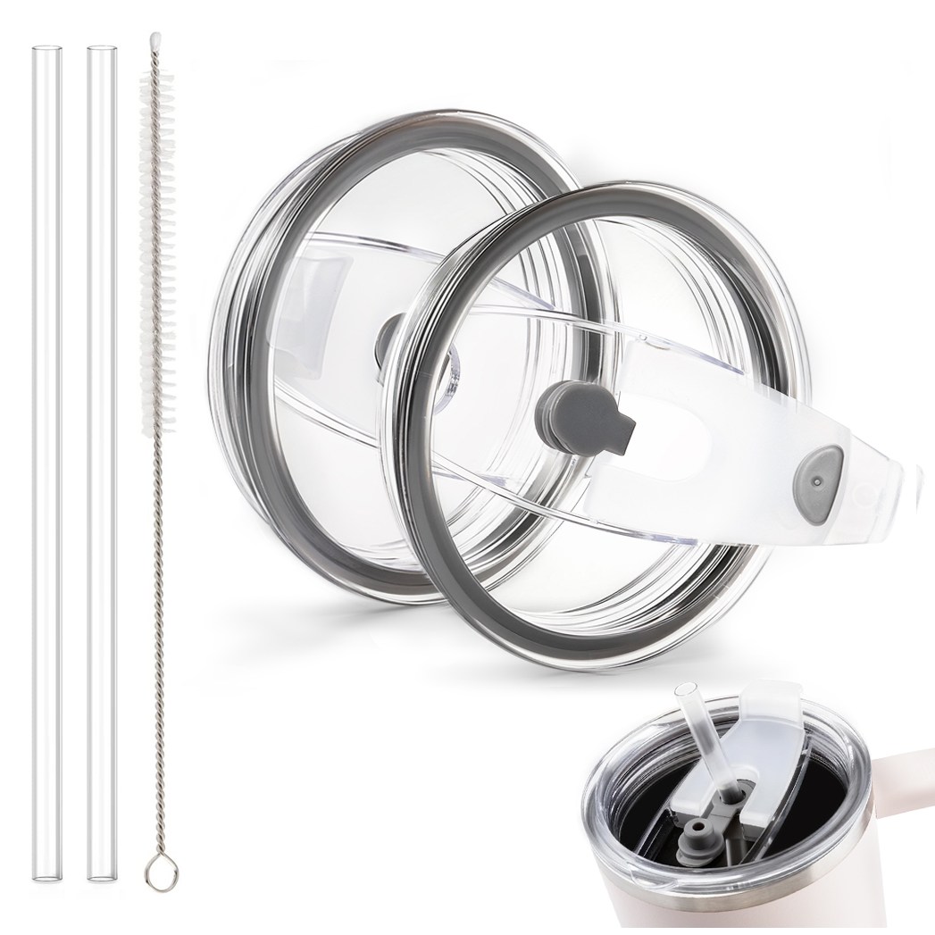 LJL [1+1]스탠리 텀블러 뚜껑 1180ml/887ml/591ml 호환 플립 빨대 디자인 교체용- 빨대 포함 7,900원