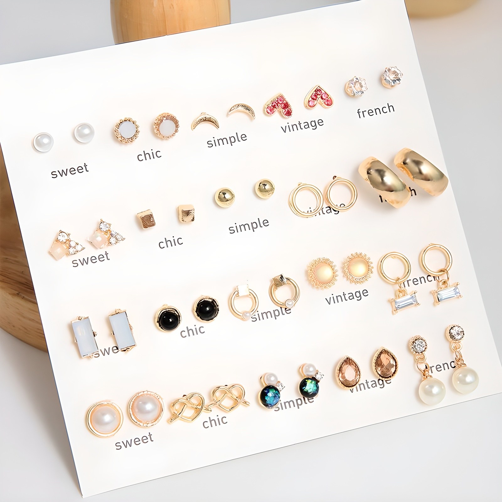 비아워게스트 여성용 한 달 데일리 귀걸이 세트 B 10,670원