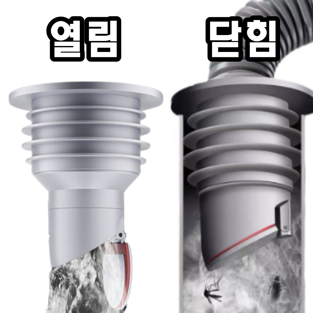 픽포유 세탁기 배수구 하수구 역류 방지 트랩 냄새 차단, 1개 8,000원