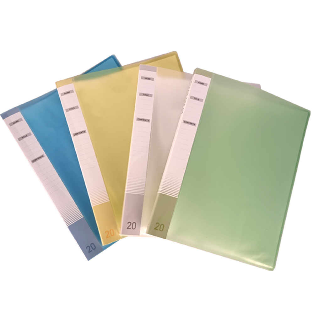 반투명 클리어화일 A4 20매 리필속지포함(리필추가가능) 1,200원