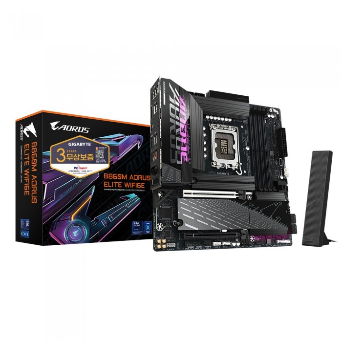 GIGABYTE B860M AORUS ELITE WIFI6E 피씨디렉트, B860M 279,000원
