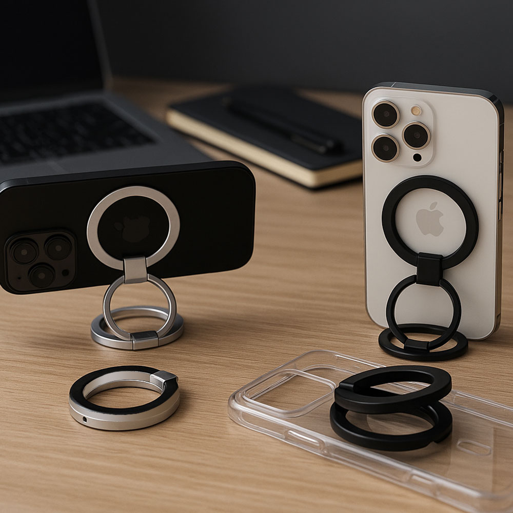 오픽스 모션링 맥세이프 양면 자석 그립톡 핑거링 거치대 아이폰 링홀더 스마트톡, 블랙, 1개 21,900원