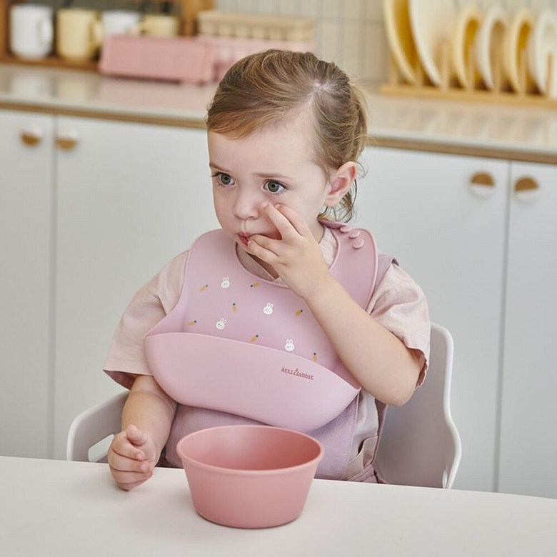 아띠래빗 유아 길이조절 이유식 실리콘 턱받이 2colors 182327 25,310원