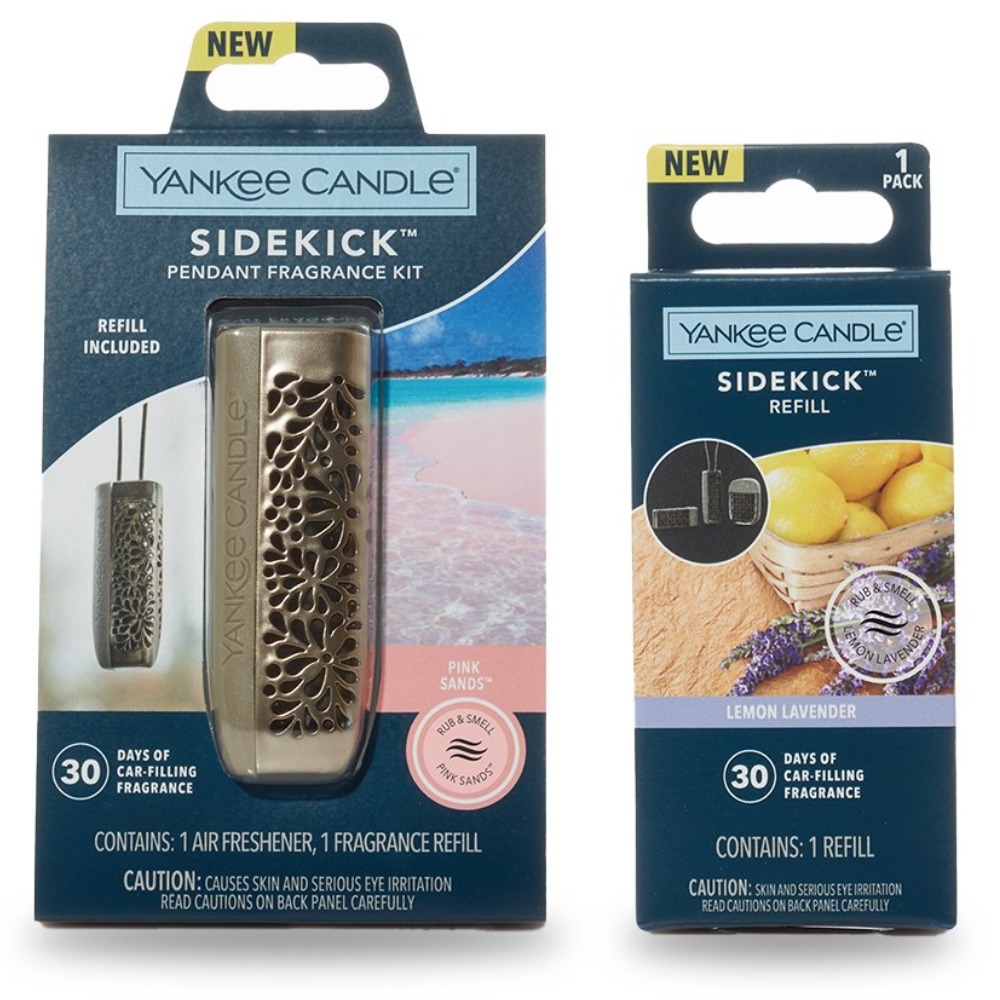 본품+리필 양키캔들 고급 차량용 방향제 사이드킥 펜던트, 1세트, 사이드킥 펜던트 LEAF 핑크샌즈 32,800원