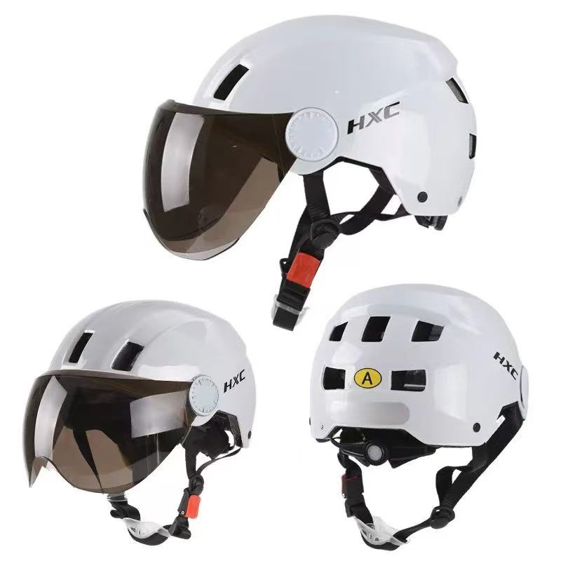 디아코니아 남녀공용 여름용 오픈페이스 초경량 반모 헬멧 G391, 화이트(미니_블랙렌즈) 27,000원