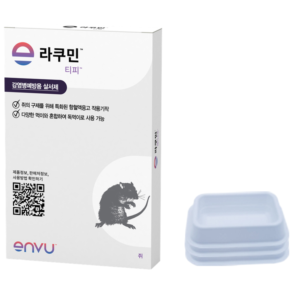 라쿠민 밟으면죽는 가루 쥐약 먹이배합설치용 살서제 1kg+ 쥐 약 용기 3개 49,880원