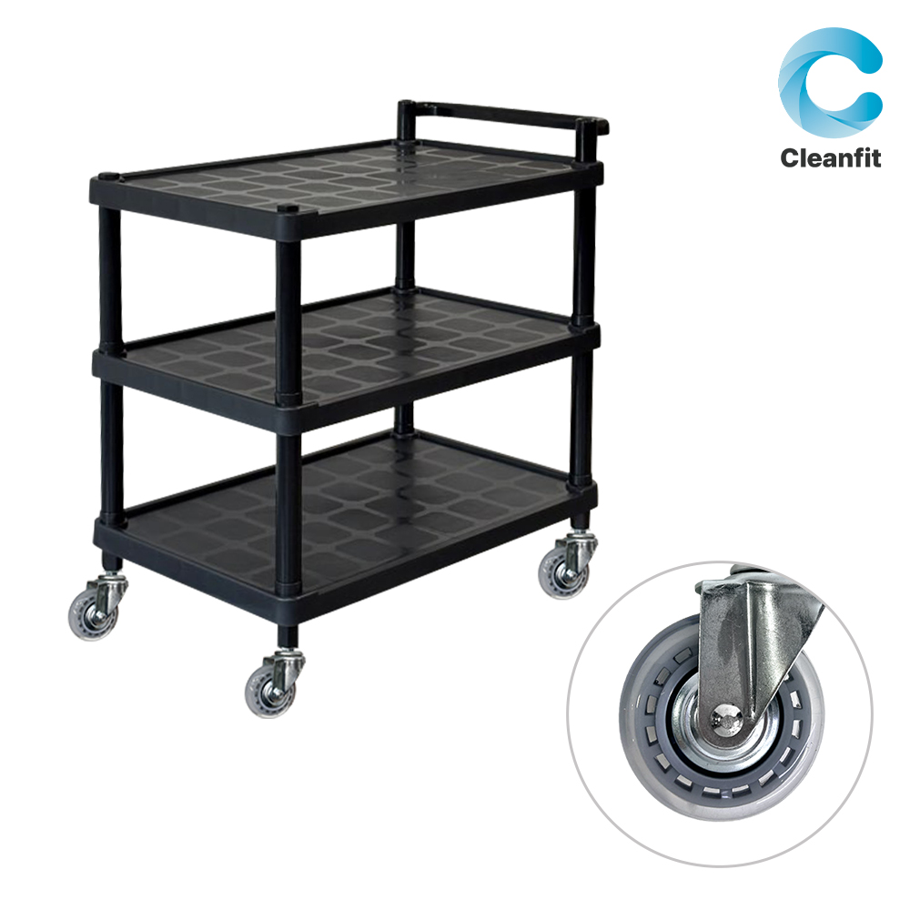 크린핏 3단 ABS 식당 서빙 카트 검정 (무소음 바퀴) 119,000원