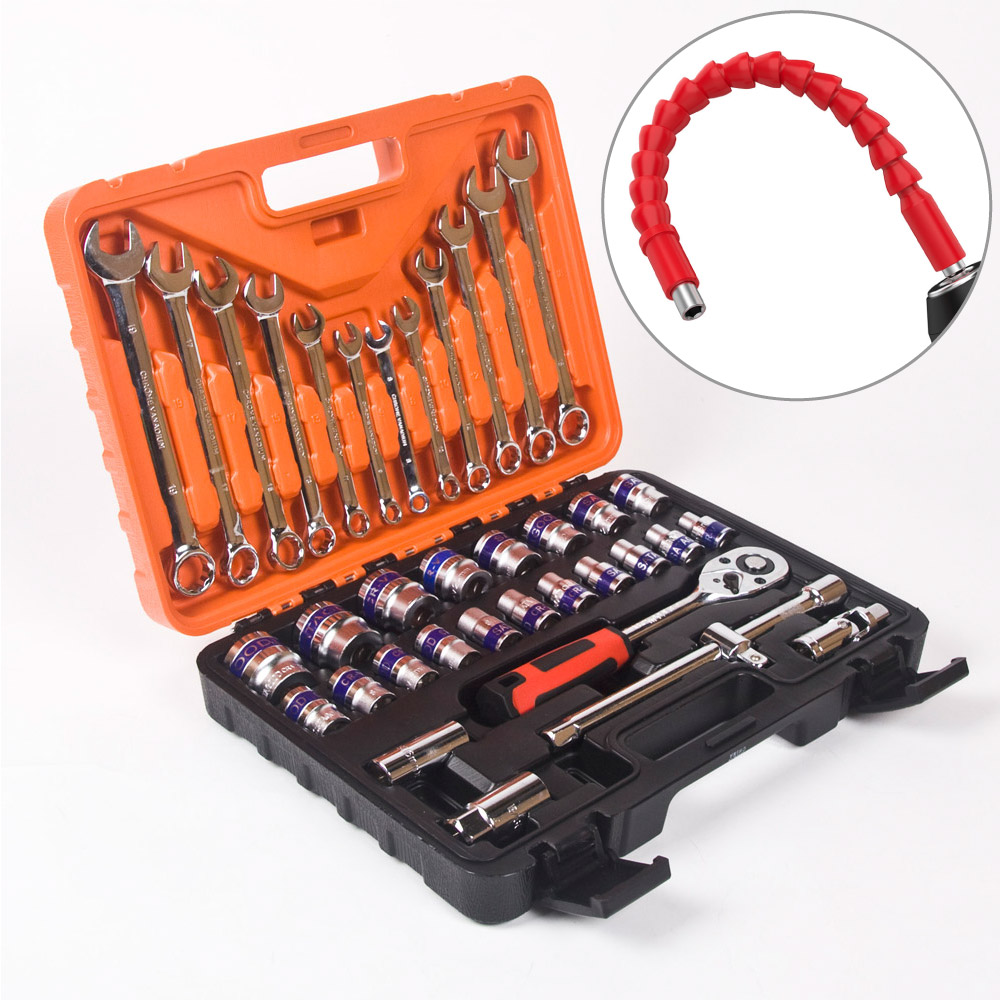 더블헥사곤 37종 공구세트 복스 스패너 소켓렌치+플렉시블 익스텐션, 1세트 67,200원