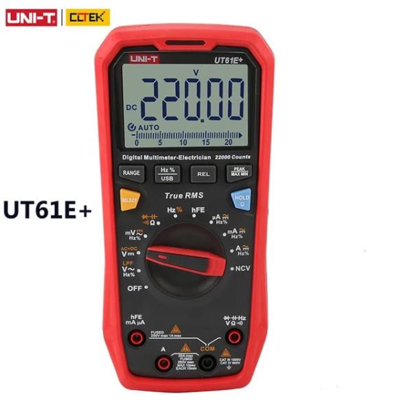 정시출고 무료배송 Uni-t Ut61e 플러스 멀티 테스터, USB 디지털 전문 스마트 자동 다기능 유닛 T 126,400원