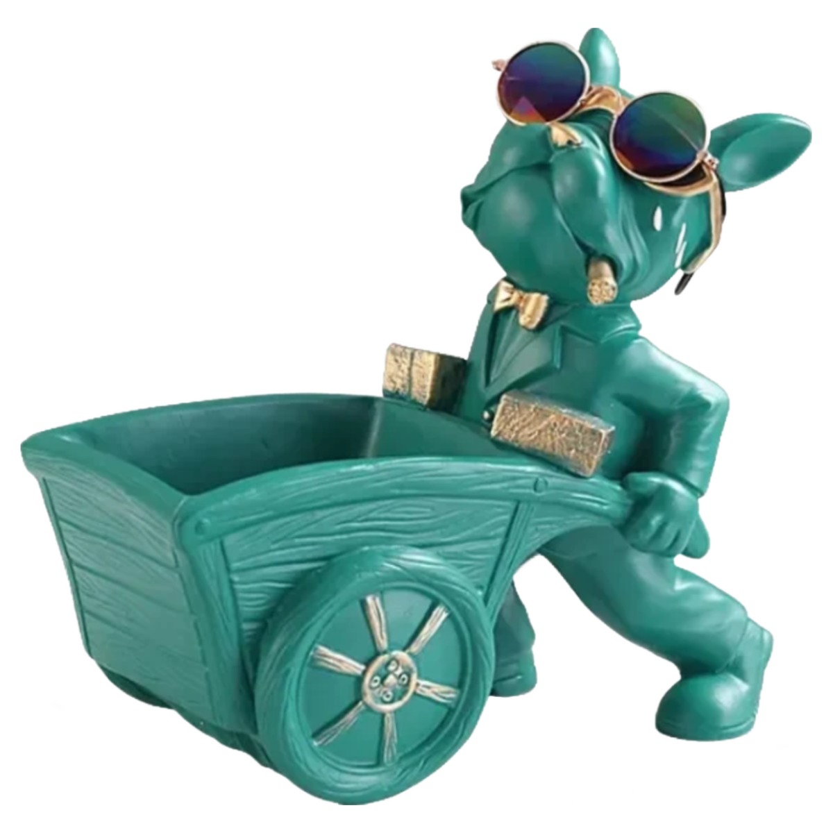 강아지 불독 인형 소품 테이블 빈티지 엔틱 거실 장식 쁘띠끄빌라쥬, 그린 39,000원