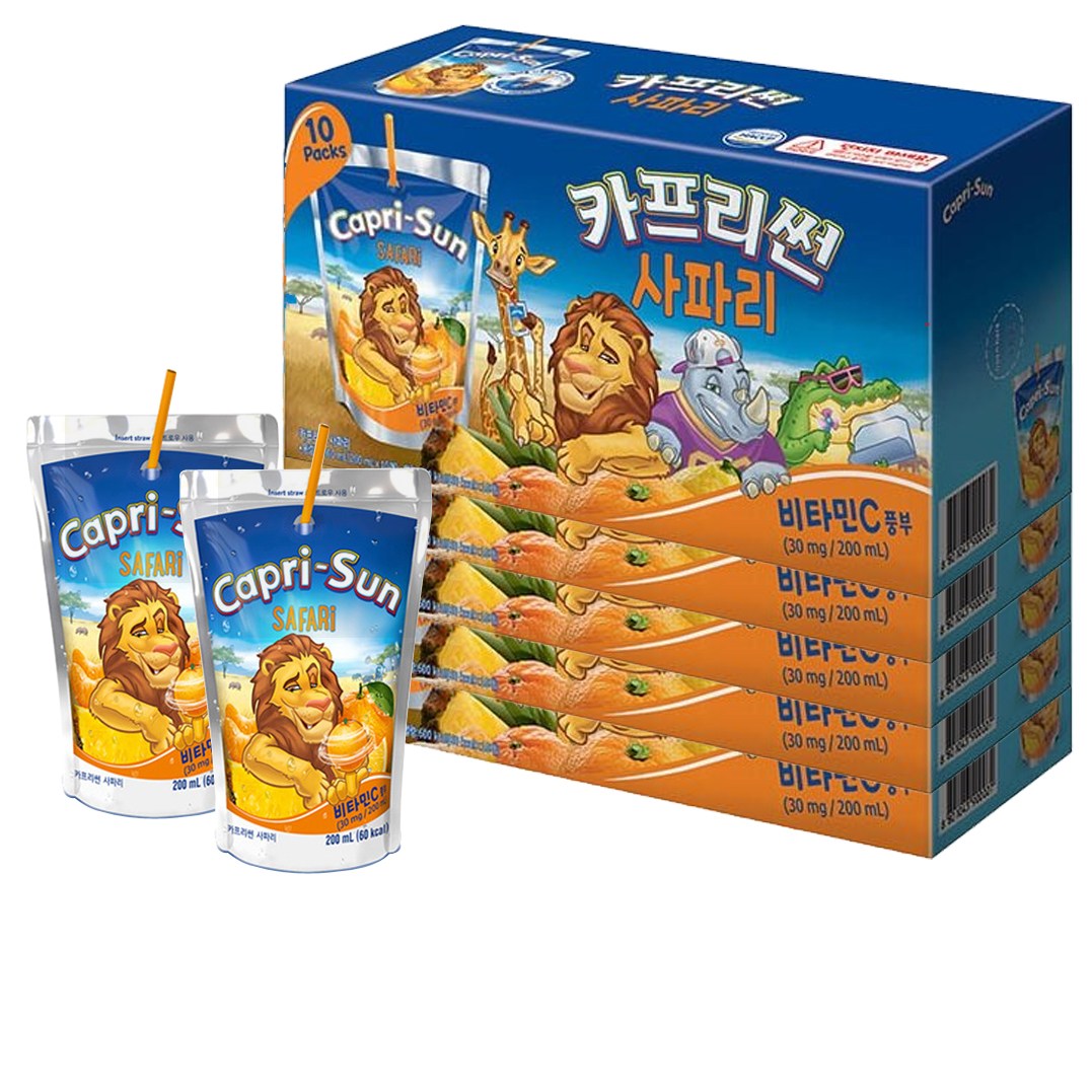 농심 카프리썬 200ml 오렌지 20개+사과 10개 +오렌지망고 10개 + 사파리 10개 31,240원