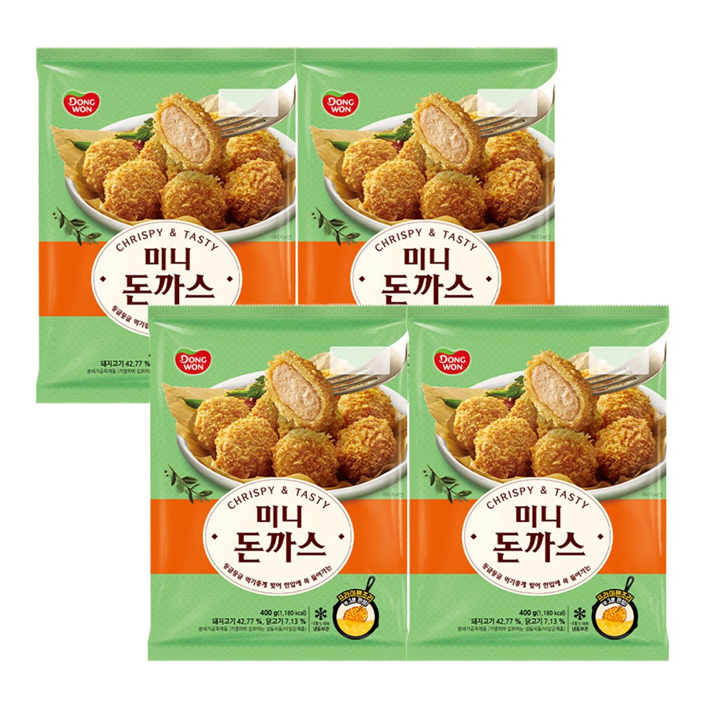 [동원] 미니돈까스 400g x 4개, 400g, 4개 16,350원